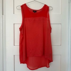 Sheer coral top